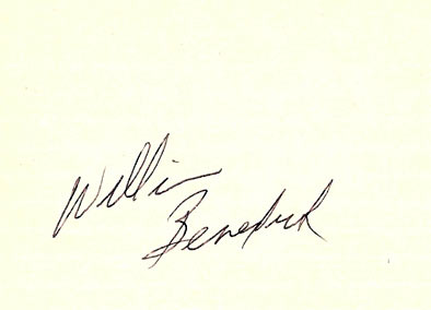 William Benedict signature