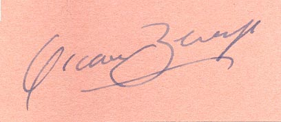 Oscar Beregi autograph