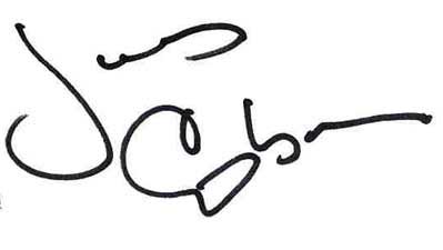James Coburn signature
