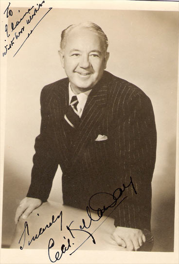 Cecil Kellaway autograph.