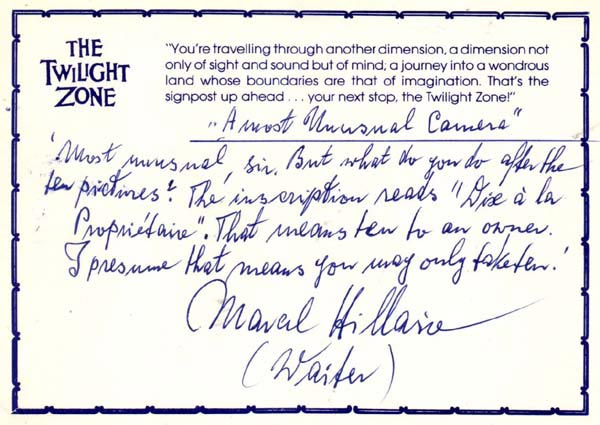 Marcel Hillaire autograph