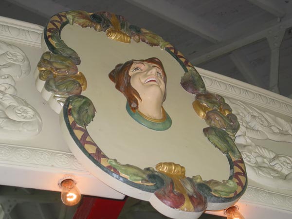 Architectural details, Recreation Park Carousel, Binghamton, NY.