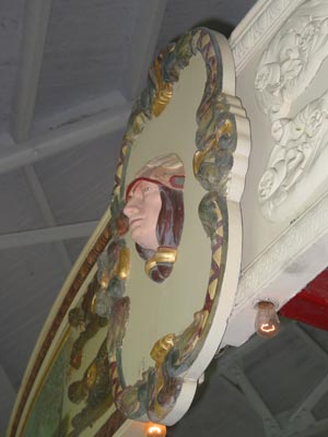 Architectural details, Recreation Park Carousel, Binghamton, NY.