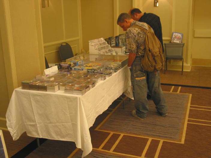 A vendor's table at the 2006 convention.